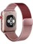 Apple Watch Edition 3 38MM Uyumlu Kordon Çift Renk Metal Hasır Örgü Saat Kordonu 38/K22--ROSE Gold 1
