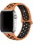 Apsuwa Apple Watch 3 38MM Uyumlu Kordon Rex Antialerjik Spor Saat Kordonu 38/DISK02--TURUNCU-SIYAH 1