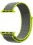 Apple Watch Nike+ 4 44MM Uyumlu Kordon Cırtcırt Kumaş Saat Kordonu 44/K03--KOYU Sarı 1