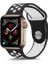 Apple Watch Nike 3 38MM Uyumlu Kordon Rex Antialerjik Spor Saat Kordonu 38/K02--SIYAH-BEYAZ 1