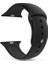 Apsuwa Apple Watch Nike 3 38MM Uyumlu Kordon Yumuşak Lüx Silikon Saat Kordonu 38/aa--Siyah 1