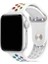 Apple Watch Sport 38MM Uyumlu Kordon Rex Antialerjik Spor Saat Kordonu 38/K02--BEYAZ-GÖKKUŞAĞI 1
