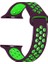 Apple Watch 3 38MM Uyumlu Kordon Ring Çift Renk Spor Saat Kordonu 38/K02--MOR-YEŞIL 1