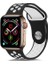 Apple Watch 3 38MM Uyumlu Kordon Rex Antialerjik Spor Saat Kordonu 38/K02--SIYAH-BEYAZ 1