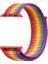 Apple Watch Nike+ 4 44MM Uyumlu Kordon Cırtcırt Kumaş Saat Kordonu 44/K03--KARIŞIK 1