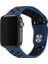 Apple Watch Nike 3 38MM Uyumlu Kordon Rex Antialerjik Spor Saat Kordonu 38/K02--LACIVERT-SIYAH 1