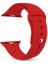 Apple Watch Se 40MM Uyumlu Kordon Yumuşak Lüx Silikon Saat Kordonu 40/aa--Kırmızı 1
