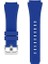 Honor Watch Gs Pro Uyumlu Kordon Çizgili Soft Silikon Saat Kordonu 22/lm2--Lacivert 1