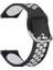 Huawei Watch Gt 2 46MM Uyumlu Kordon Ring Sport Saat Kordonu 22/K10--SIYAH-BEYAZ 1