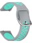 Huawei Watch Gt 2e 46MM Uyumlu Kordon Ring Sport Saat Kordonu 22/K10--GRI-TURKUAZ 1