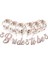 Rose Gold Konfetili Şeffaf Balon Rose Gold Bride To Be Banner 1