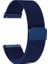 Samsung Galaxy Gear S3 46MM Uyumlu Kordon Metal Lüx Hasır Örgü Saat Kordonu 22/K12--LACIVERT 1