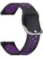 Samsung Galaxy Gear S3 46MM Uyumlu Kordon Ring Sport Saat Kordonu 22/K10--SIYAH-MOR 1