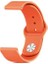 Apsuwa Samsung Galaxy Gear S3 46MM Uyumlu Kordon Lüx Silikon Saat Kordonu 22/K11--TURUNCU 1