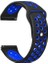 Samsung Galaxy Gear S3 46MM Uyumlu Kordon Delikli Çift Renk Saat Kordonu 22K02--SIYAH-MAVI 1