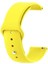 Samsung Galaxy Gear S3 46MM Uyumlu Kordon Mat Jel Silikon Saat Kordonu 22/qq--Sarı 1