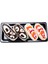 Sushi Nigiri Ahtapot, Karides Desenli Unisex Renkli Çorap 2 Çift 3