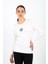 Bisiklet Yakalı Baskı Detaylı Uzun Kollu Sweatshirt 1