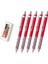 Tikky 0.7 mm Kırmızı 5'li Set Silgi Hediyeli 1
