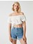 Koton Crop Bluz Omzu Açık 3