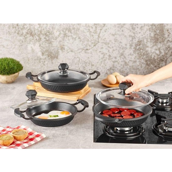 Kahramanlar Döküm Sahan Set 18/20/22 cm