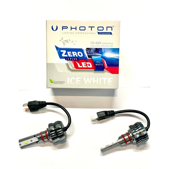 Photon Zero H4 +3 Plus Ice White Fansız LED Xenon