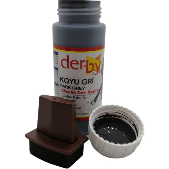 Derby Mont Direksiyon Koltuk Deri Boyası 100ML ve Saplı Sünger 1 Adet