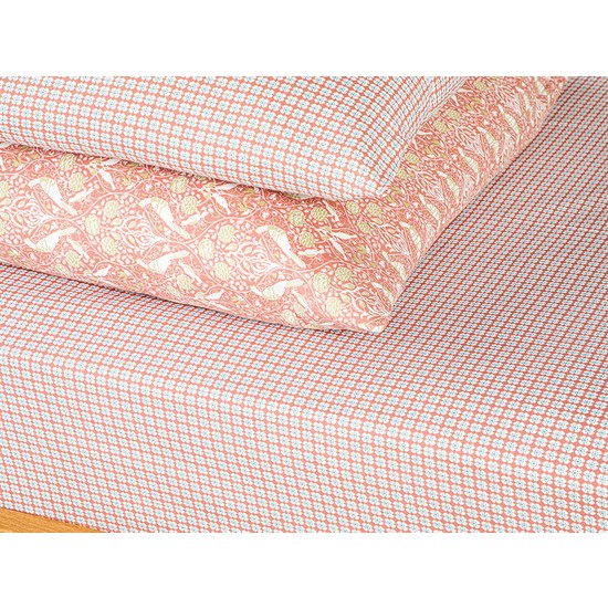 English Home Betsey Kolay Ütülenir Tek Kişilik Çarşaf 160 x 240 cm Pembe