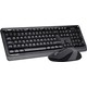 A4Tech FG1010 Nano  Alıcı 2000DPI Kablosuz Multimedia (F) Türkçe Klavye + Mouse Seti - Siyah