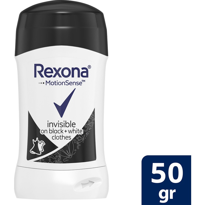 Rexona Invisible On Black + White Antiperspirant Stick 50 g