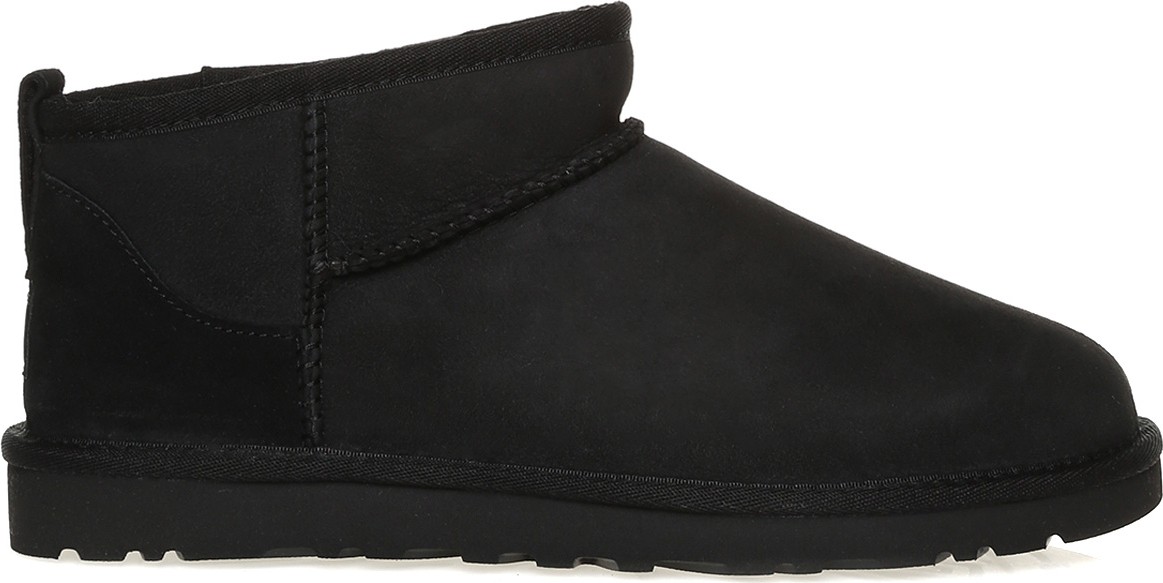 UGG Süet Siyah Erkek Bot 1137391 Düz Tabanlı Su Geçirmez Kışlık Ayakkabı
