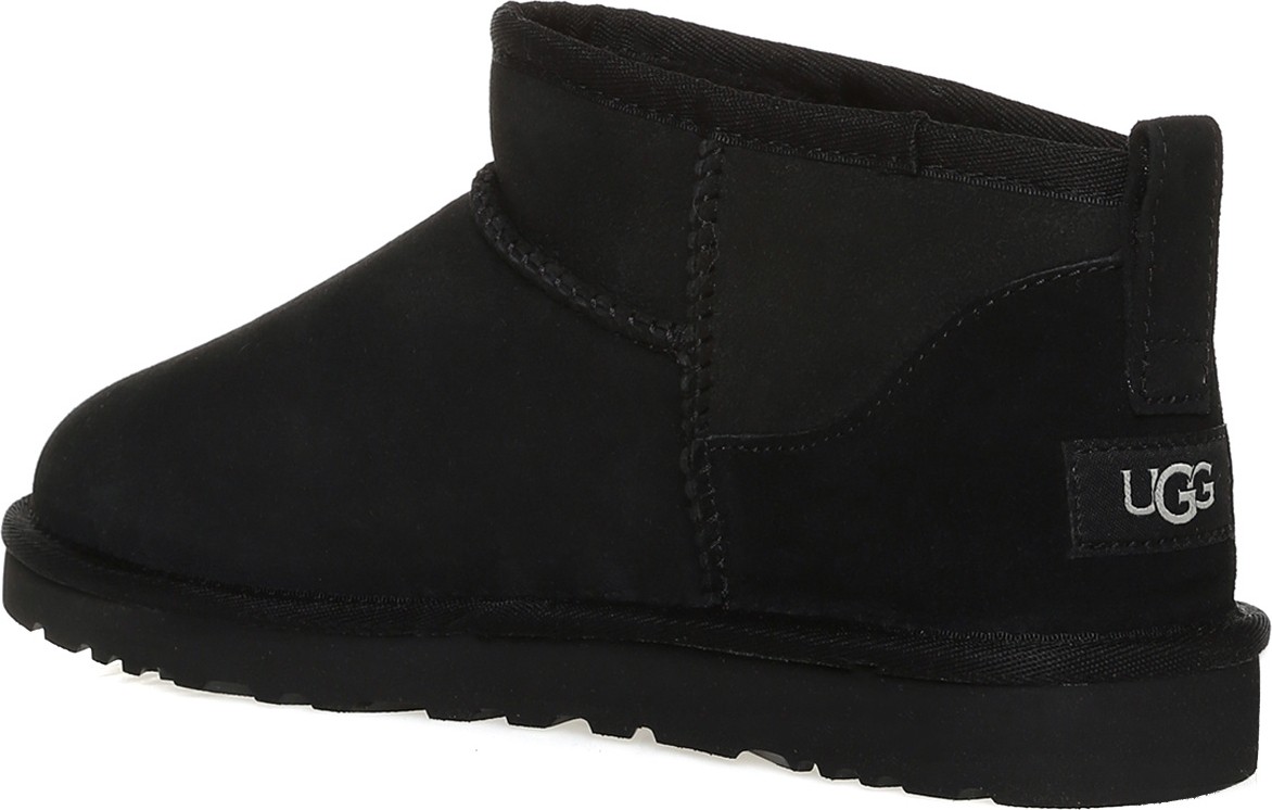 UGG Süet Siyah Erkek Bot 1137391 Düz Tabanlı Su Geçirmez Kışlık Ayakkabı görsel 2