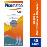 Pharmaton 50 Plus 60 Kapsül - Omega 3, Multivitamin ve Mineraller