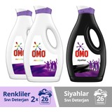 Omo Sıvı Deterjan Color 1690 Ml*2 + Omo Black 1690 ml