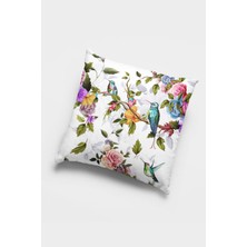 RugViva Çift Taraflı 4'lü Kırlent Kılıfı 43X43 Cm Gizli Fermuar Premium Kumaş Dokuma Tay Tüyü 4KR002