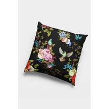 RugViva Çift Taraflı 4'lü Kırlent Kılıfı 43X43 Cm Gizli Fermuar Premium Kumaş Dokuma Tay Tüyü 4KR002