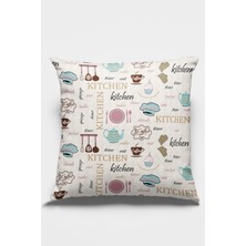 RugViva Dokuma Kumaş Premium Tay Tüyü Leke Tutmaz Çift Taraflı Kitchen Kırlent Yastık Kılıfı 43X43 Cm KRL336