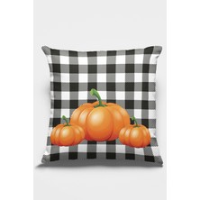 RugViva Premium Tay Tüyü Dokuma Leke Tutmaz Kumaş Çift Taraflı Bal Kabağı Kırlent Kılıfı 43X43 Cm KRL031