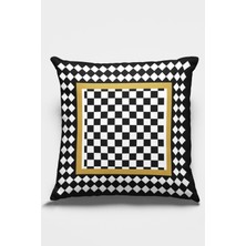 RugViva Tay Tüyü Dokuma Premium Kumaş Çift Taraflı Kırlent Fas Desen Yastık Kılıfı 43X43 Cm KRL073