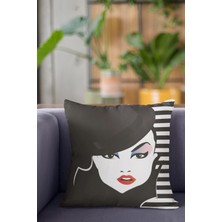 RugViva Tay Tüyü Dokuma Premium Kumaş Çift Taraflı Kırlent Modern Yastık Kılıfı 43X43 Cm KRL060