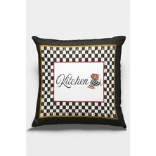RugViva Fas Desen Dokuma Premium Tay Tüyü Kumaş Çift Taraflı Kırlent Yastık Kılıfı 43X43 Cm KRL075