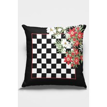 RugViva Fas Desen Premium Tay Tüyü Dokuma Kumaş Çift Taraflı Kırlent Yastık Kılıfı 43X43 Cm KRL119