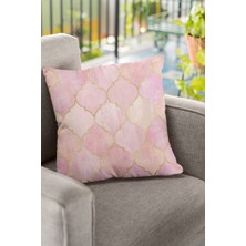 RugViva Dokuma Kumaş Premium Tay Tüyü Çift Taraflı Kırlent Yastık Kılıfı Fas Desen 43X43 Cm KRL367