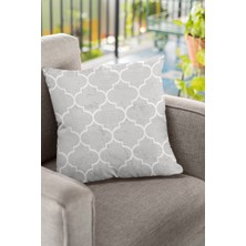 RugViva Çift Taraflı Kırlent Yastık Kılıfı Premium Tay Tüyü Dokuma Fas Desen Kumaş 43X43 Cm KRL343