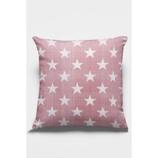 RugViva Tay Tüyü Dokuma Premium Kumaş Çift Taraflı Kırlent Yıldızlı Yastık Kılıfı 43X43 Cm KRL199