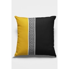 RugViva Dokuma Kumaş Premium Tay Tüyü Leke Tutmaz Çift Taraflı Kırlent  Kılıfı Avangarde 43X43 Cm KRL148