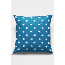RugViva Dokuma Kumaş Premium Tay Tüyü Çift Taraflı Kırlent Yastık Kılıfı Yıldızlı Star 43X43 Cm KRL370