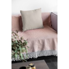 RugViva Premium Tay Tüyü Dokuma Kumaş Çift Taraflı Puanlı Kırlent Yastık Kılıfı 43X43 Cm KRL300