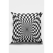 RugViva Çift Taraflı Kırlent Yastık Kılıfı Premium Tay Tüyü Dokuma Leke Tutmaz Kumaş Ilizyon 43X43 Cm KRL206