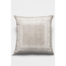 RugViva Tay Tüyü Dokuma Premium Kumaş Çift Taraflı Kırlent Yastık Kılıfı Bohem 43X43 Cm KRL217